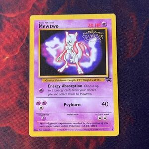 MEWTWO Black Star Promo #3 1999WOTC - Kids WB The First Movie* Pokemon Card
